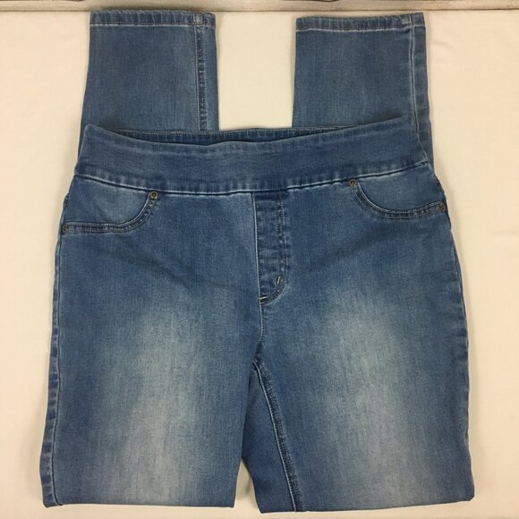 Chico's Perfect Stretch Pull-On Jeans Light Wash Size 0.5 - Picture 3 of 12